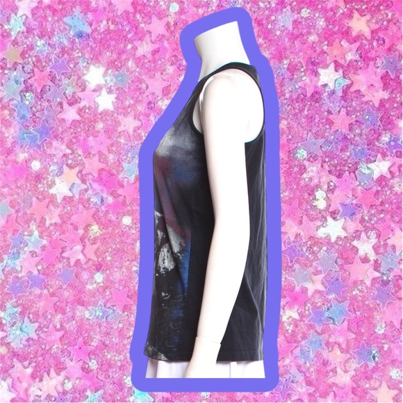 Stella McCartney Wolf Tank Top Sz 2 80s Chloe tee 90s Y2K 2000s vegan designer - Picture 4 of 15